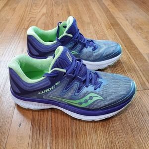 Saucony Guide ISO Everun Womens Running Shoes Sz 7 Low Top Sneakers